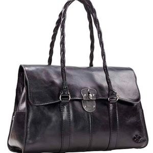 Patricia Nash full grain black leather purse